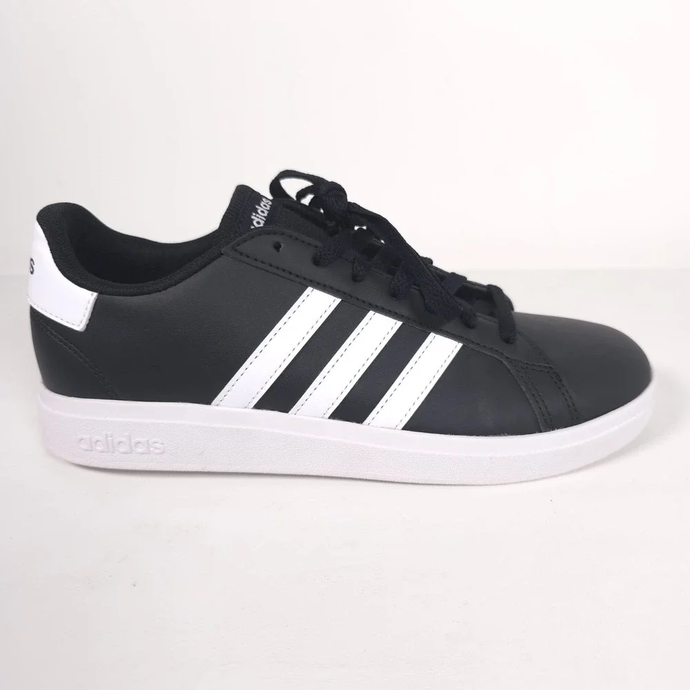 Adidas Grand Court 2.0 Kids‎ Sneaker GW6503 Black White Size 7